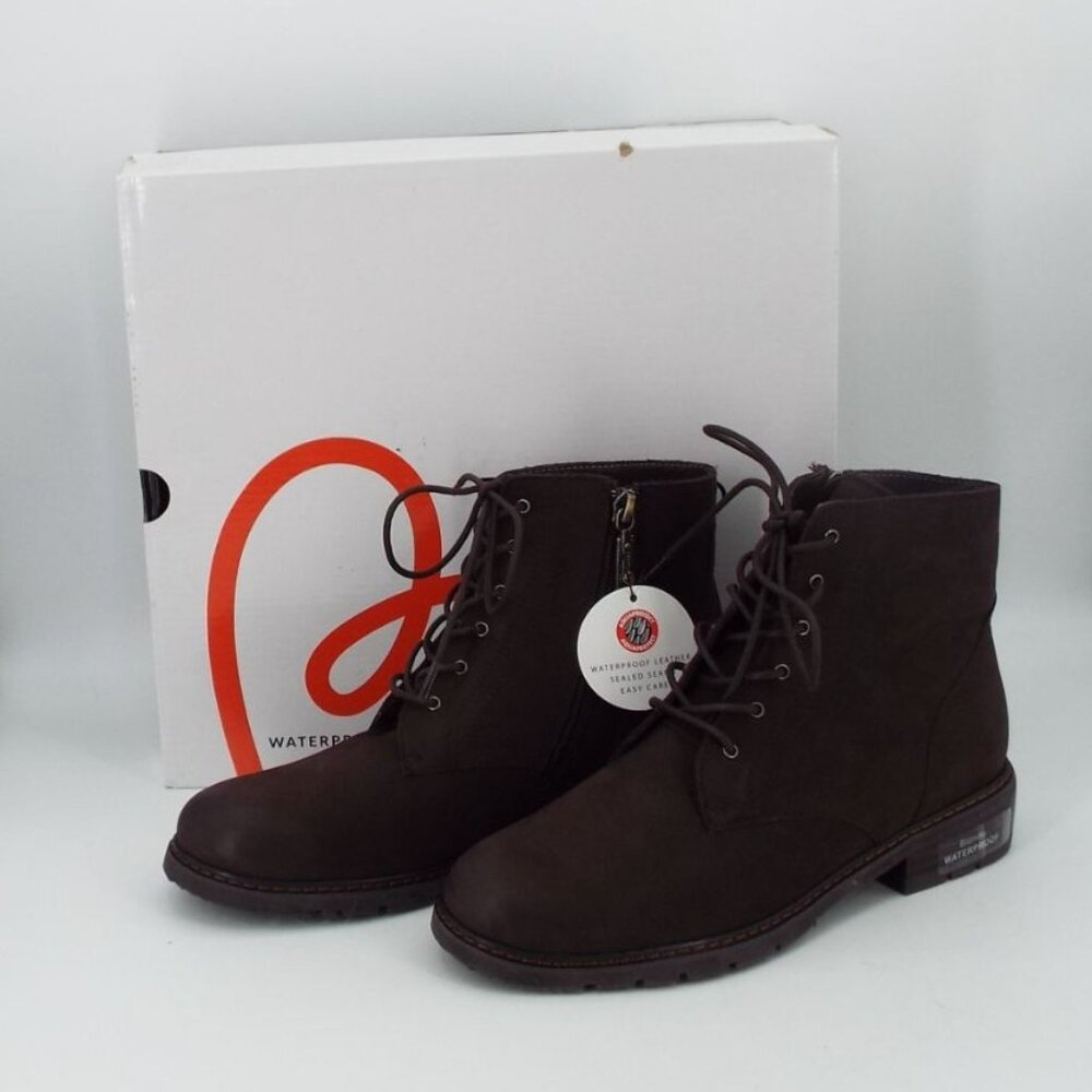 Blondo Vinny Brown Nubuck Leather Waterproof Ankle Boots Size 7M